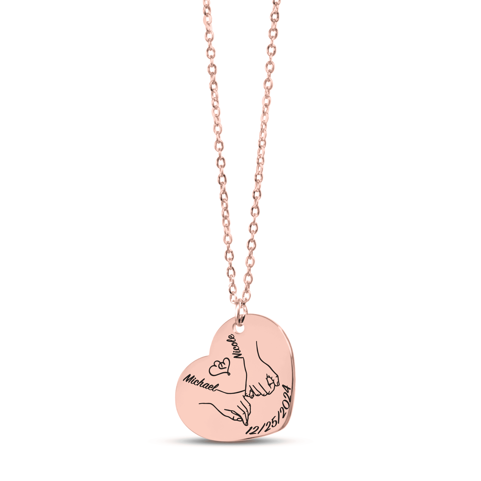 Heart Necklace - Our First Christmas Together
