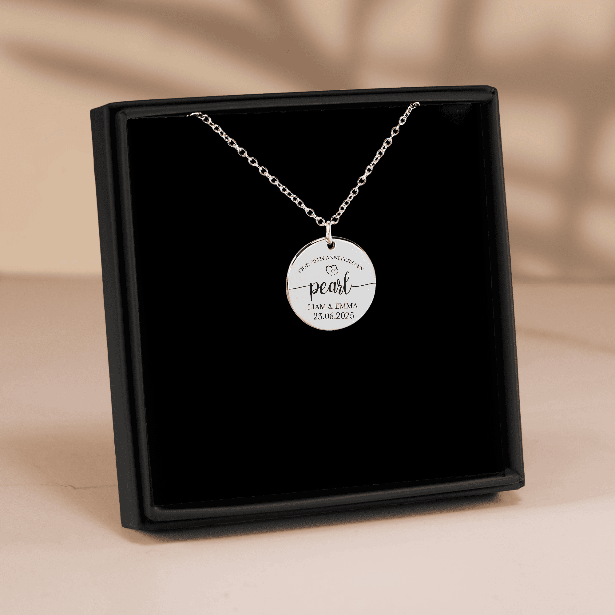 Coin Necklace - 30th Pearl Anniversary