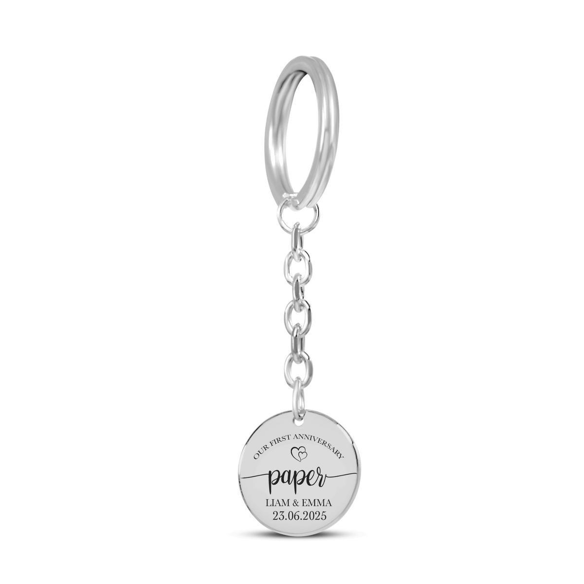 Coin Keychain - 1st Paper Anniversary