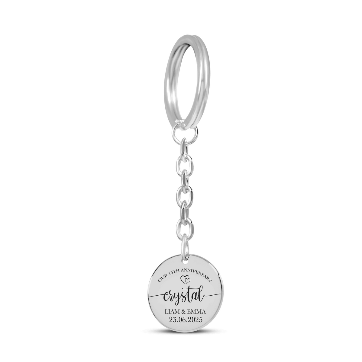 Coin Keychain - 15th Crystal Anniversary