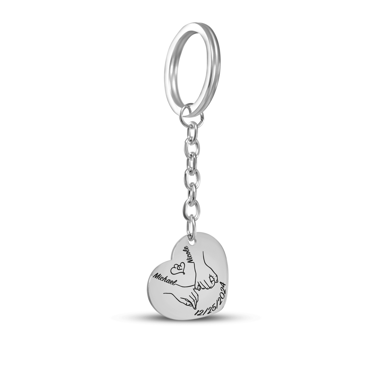 Heart Keychain - Our first christmas together