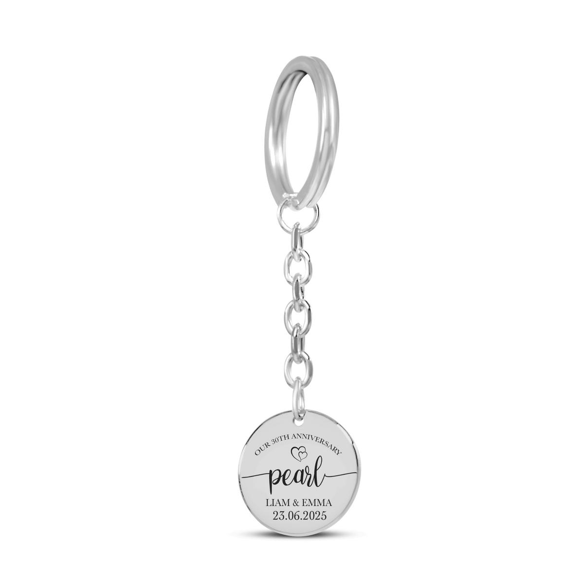 Coin Keychain - 30th Pearl Anniversary
