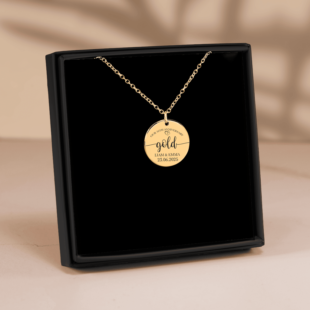Coin Necklace - 50th Gold Anniversary