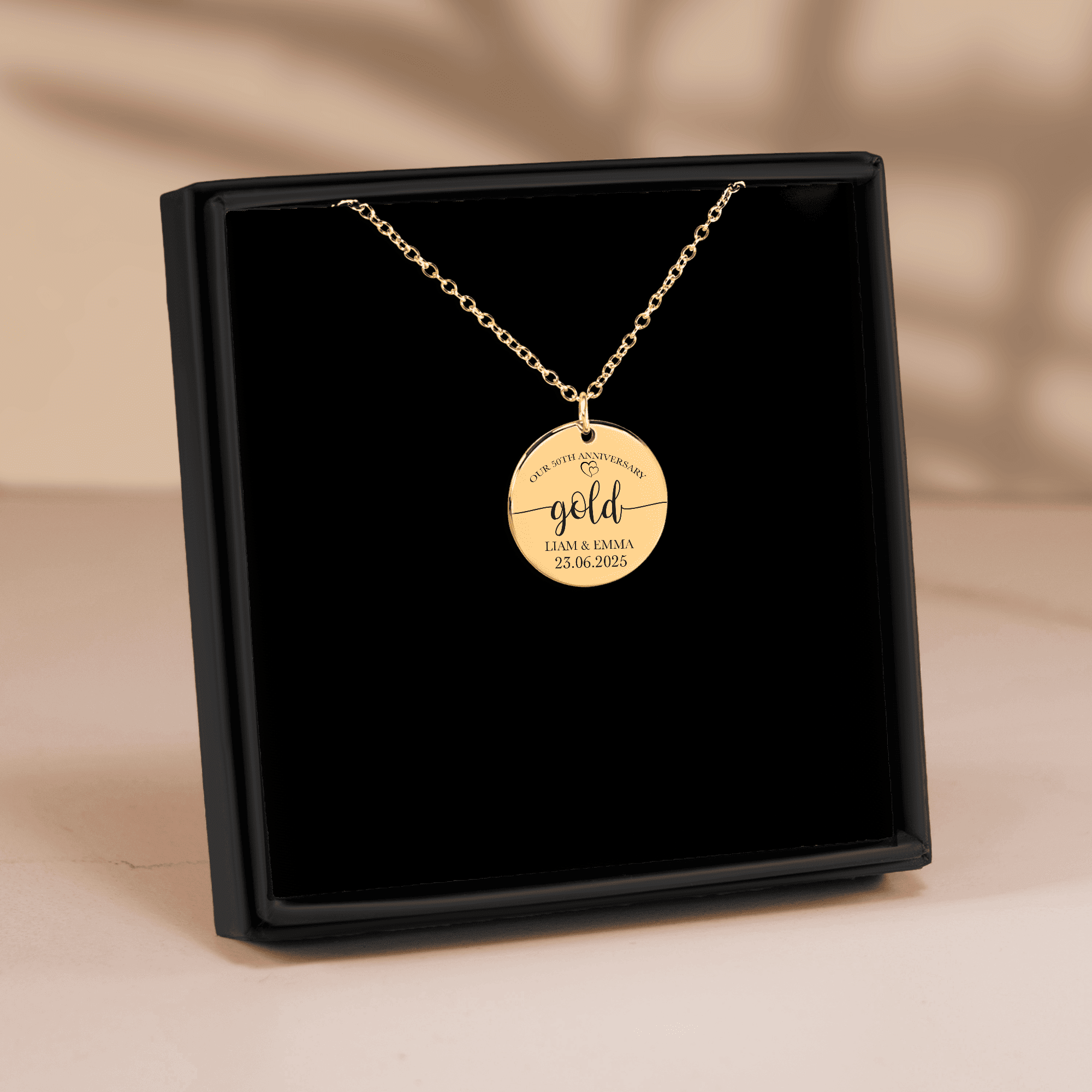 Coin Necklace - 50th Gold Anniversary