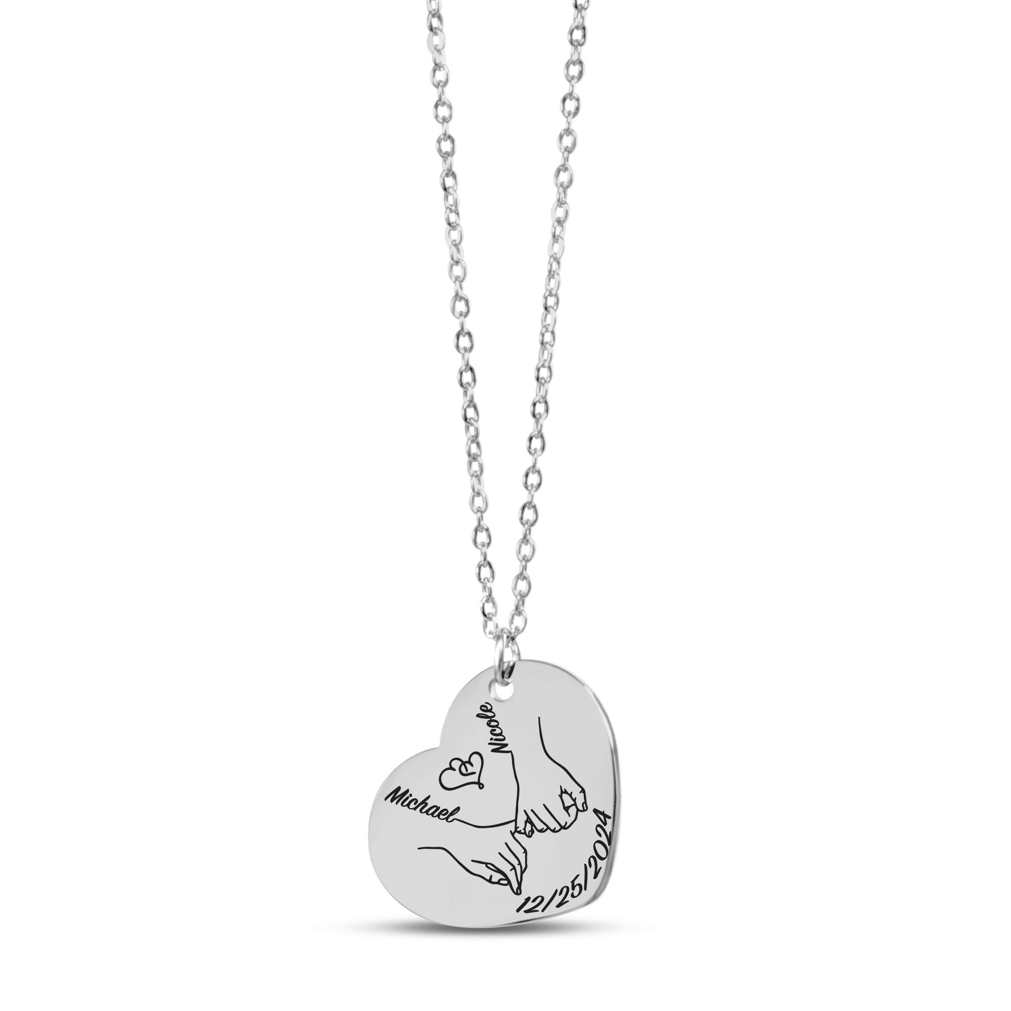 Heart Necklace - Our First Christmas Together