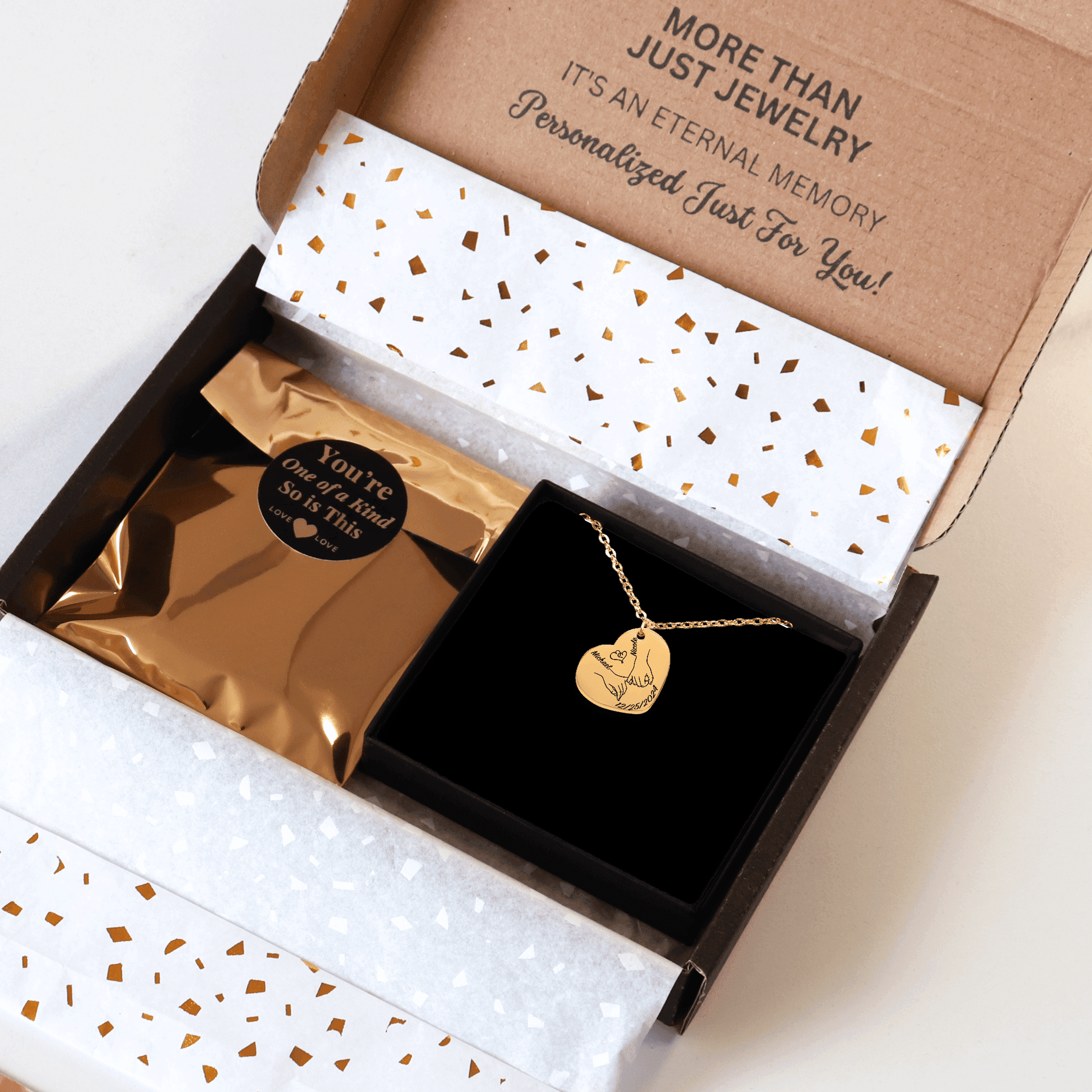 Heart Necklace - Our First Christmas Together
