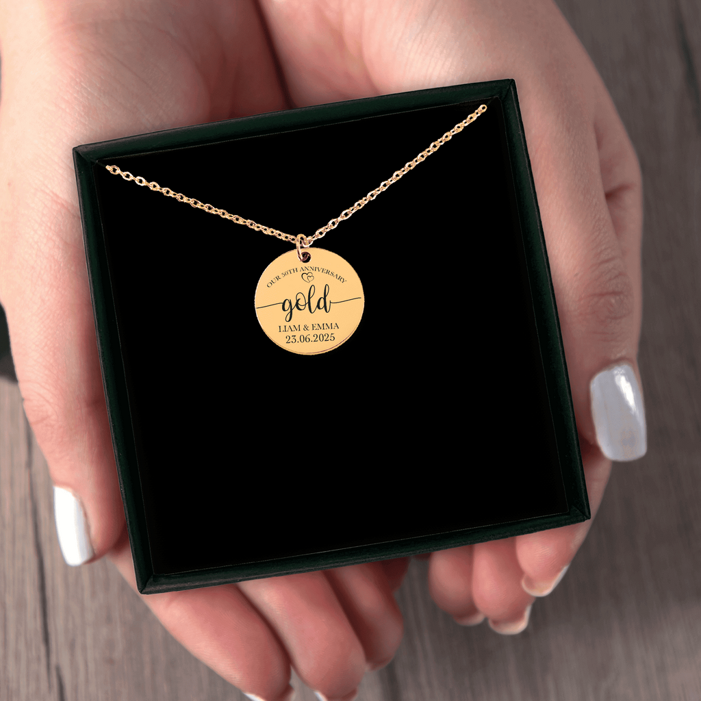 Coin Necklace - 50th Gold Anniversary