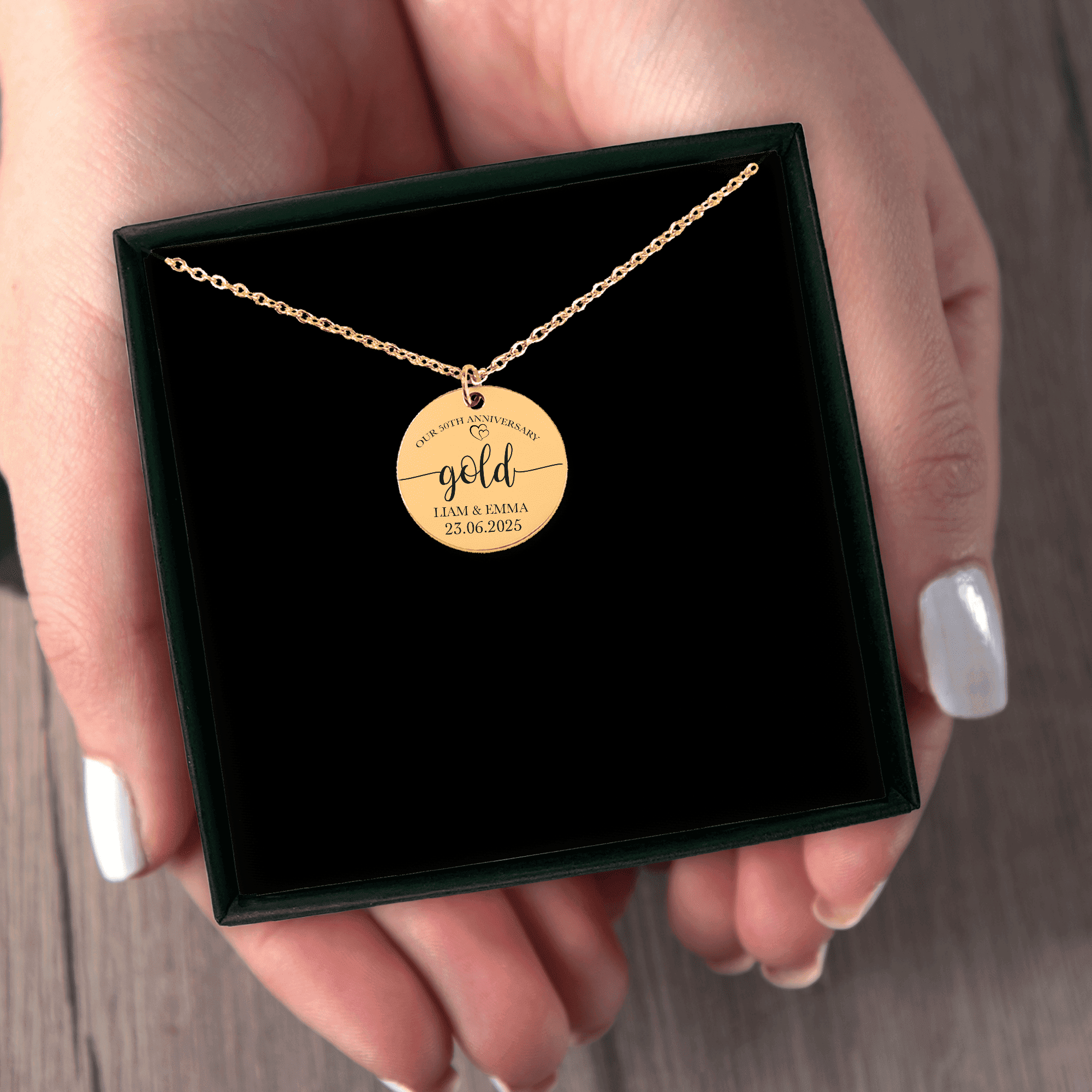 Coin Necklace - 50th Gold Anniversary