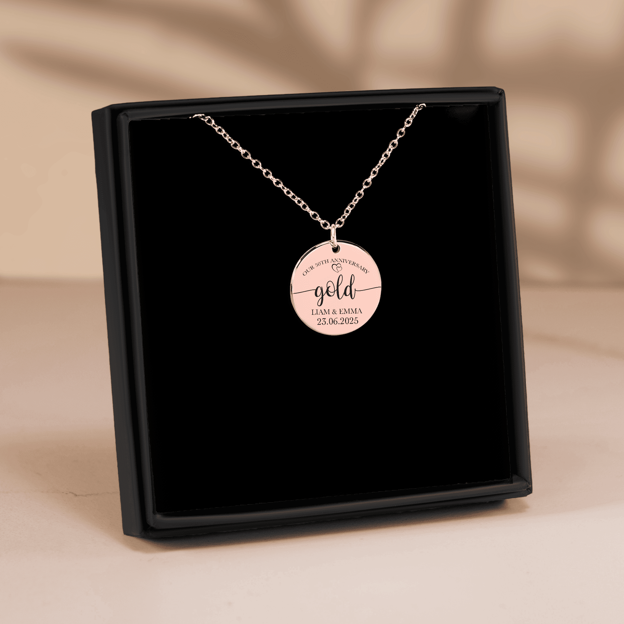 Coin Necklace - 50th Gold Anniversary