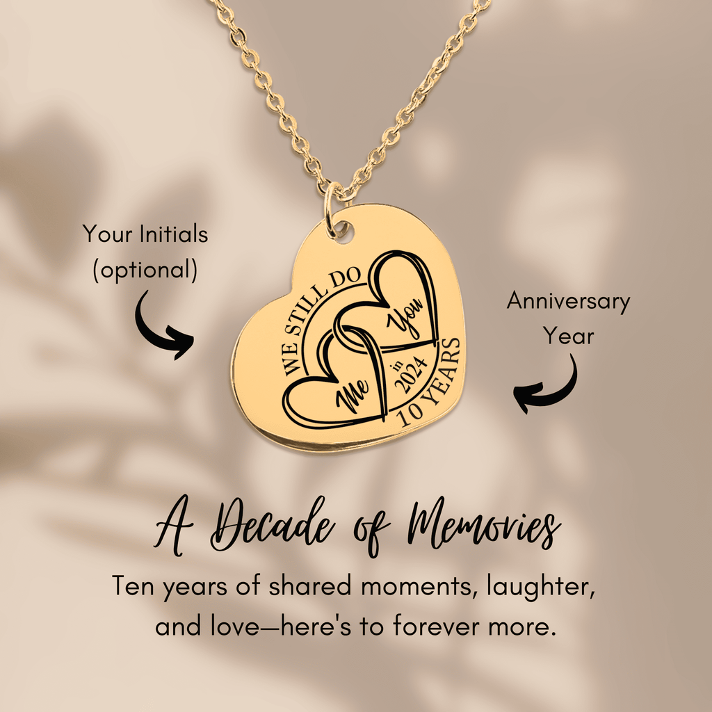 Heart Necklace - 10th Years Anniversaries