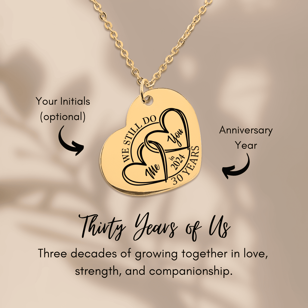 Heart Necklace - 30th Years Anniversary