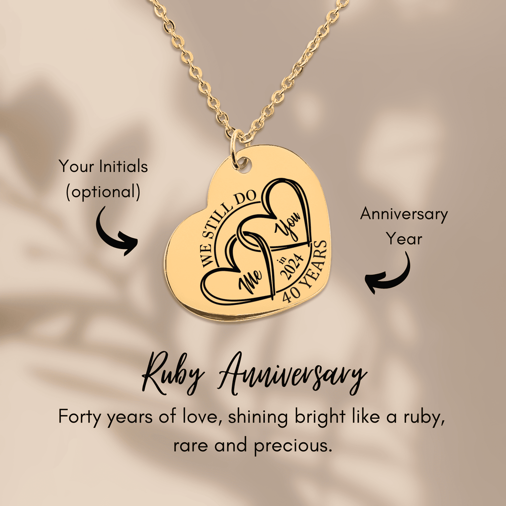 Heart Necklace - 40th Years Anniversary