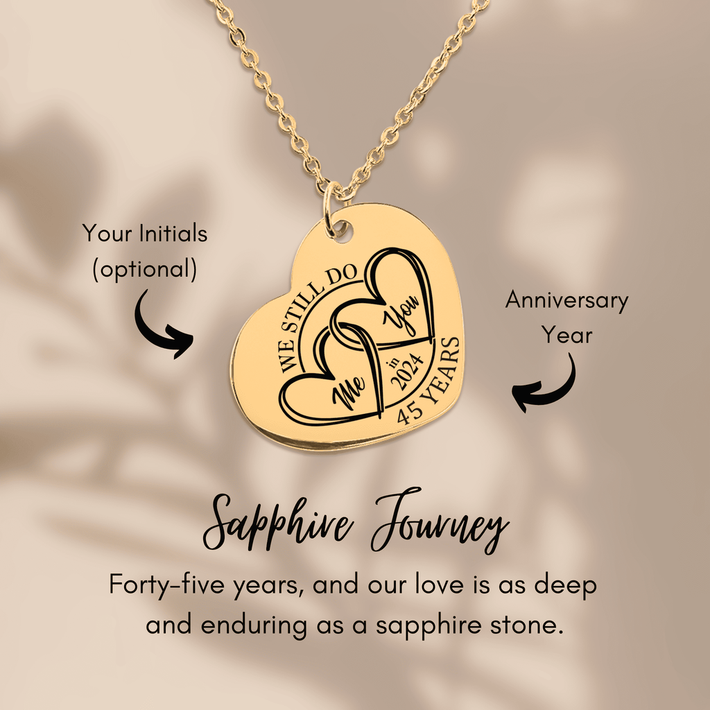 Heart Necklace - 45th Years Anniversary