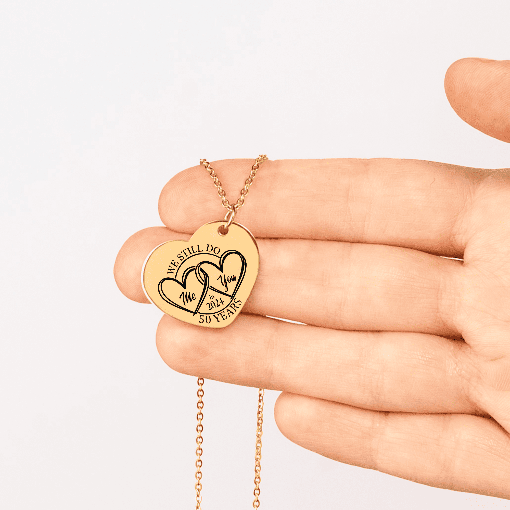 Heart Necklace - 50th Years Anniversary