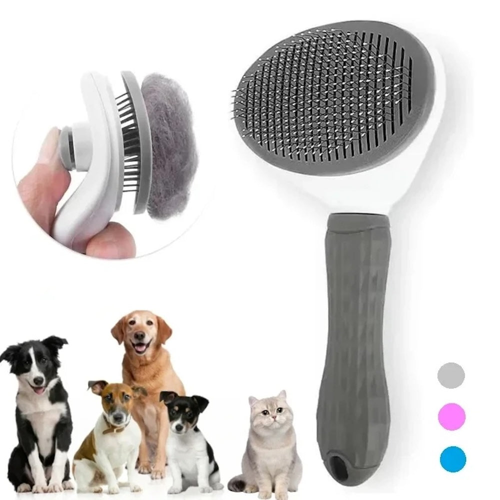 Professional Self-Cleaning Pet Grooming Brush