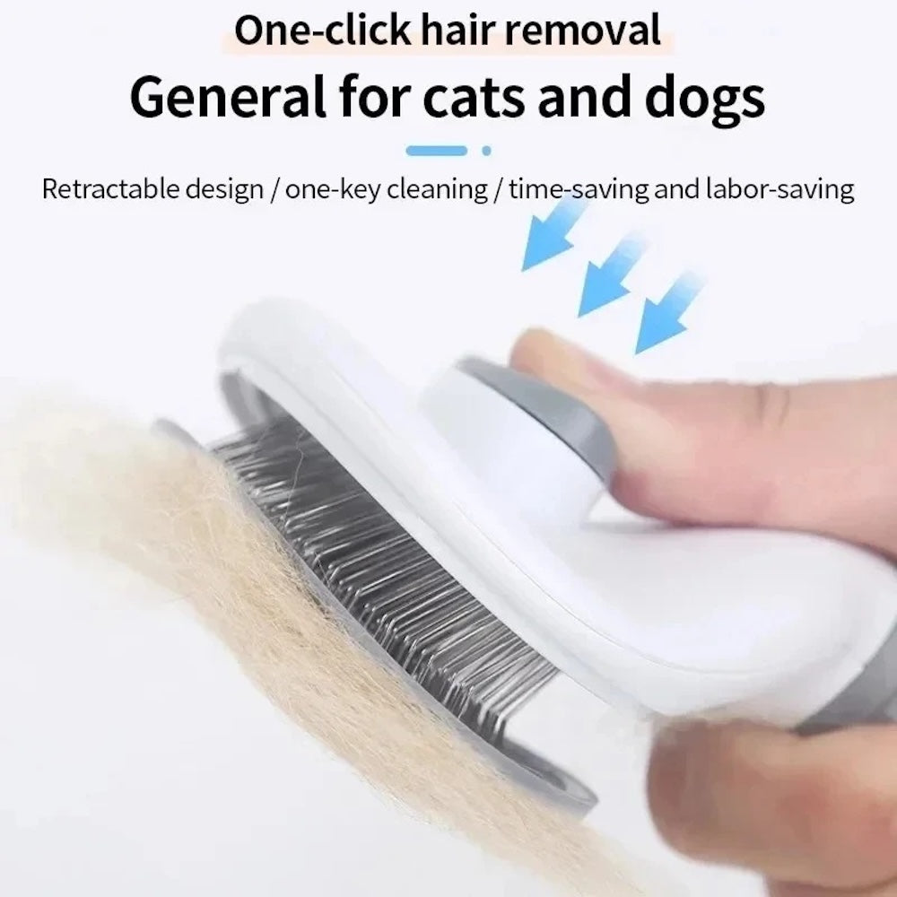 Professional Self-Cleaning Pet Grooming Brush