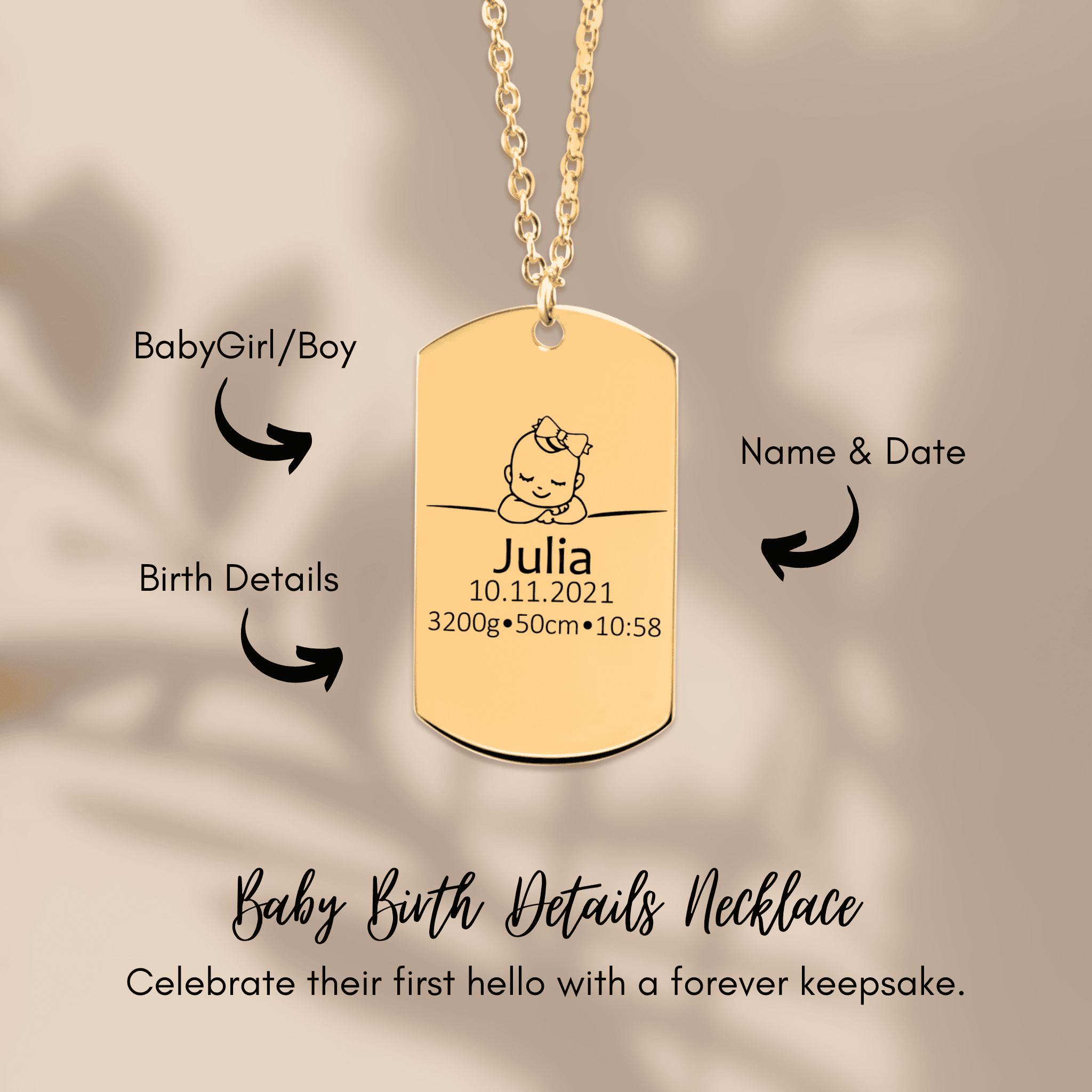 Birth Details Tag