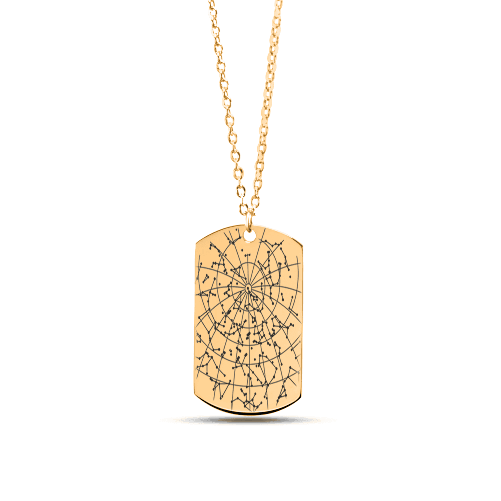 Star Map Tag Necklace