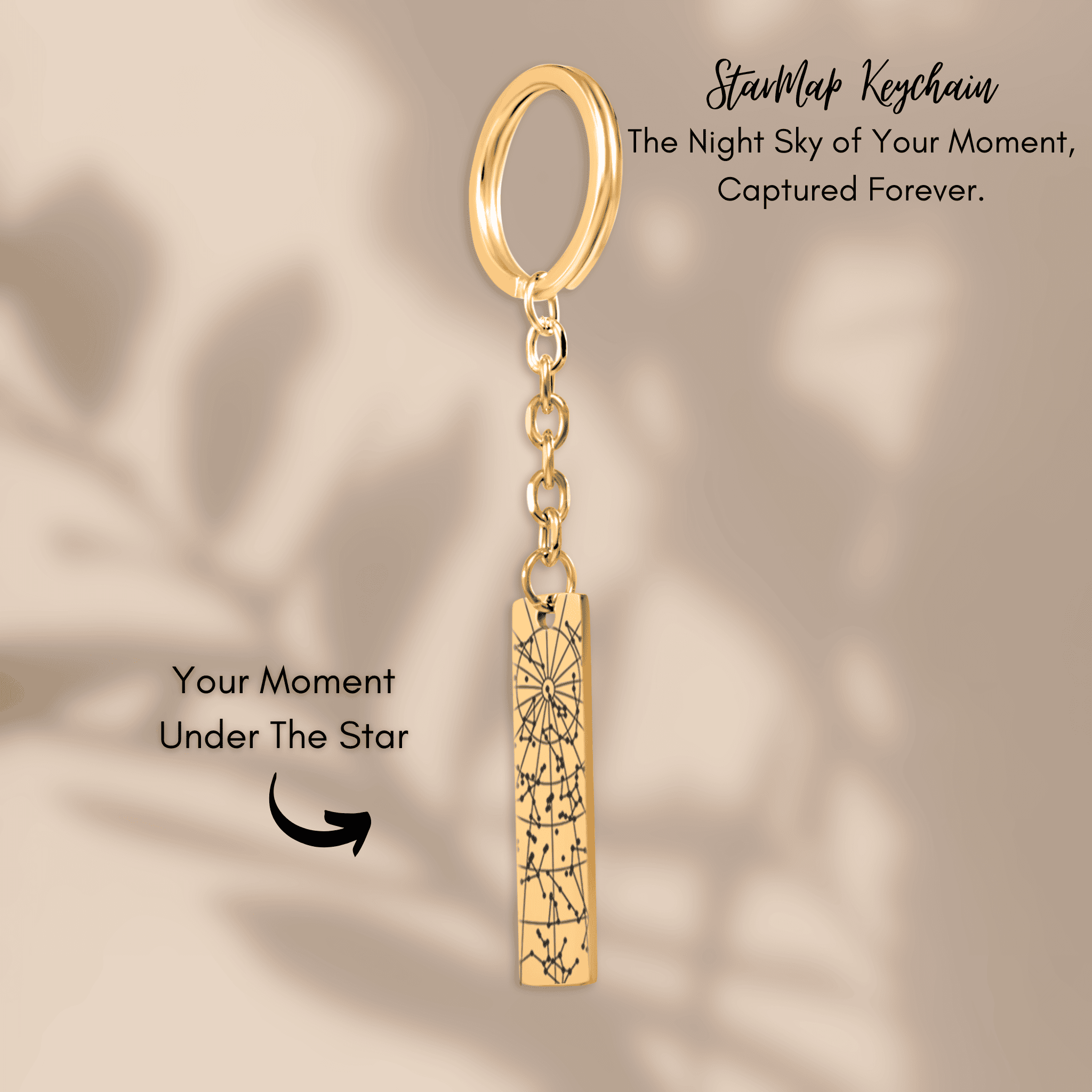 StarMap Vertical Bar Keychain