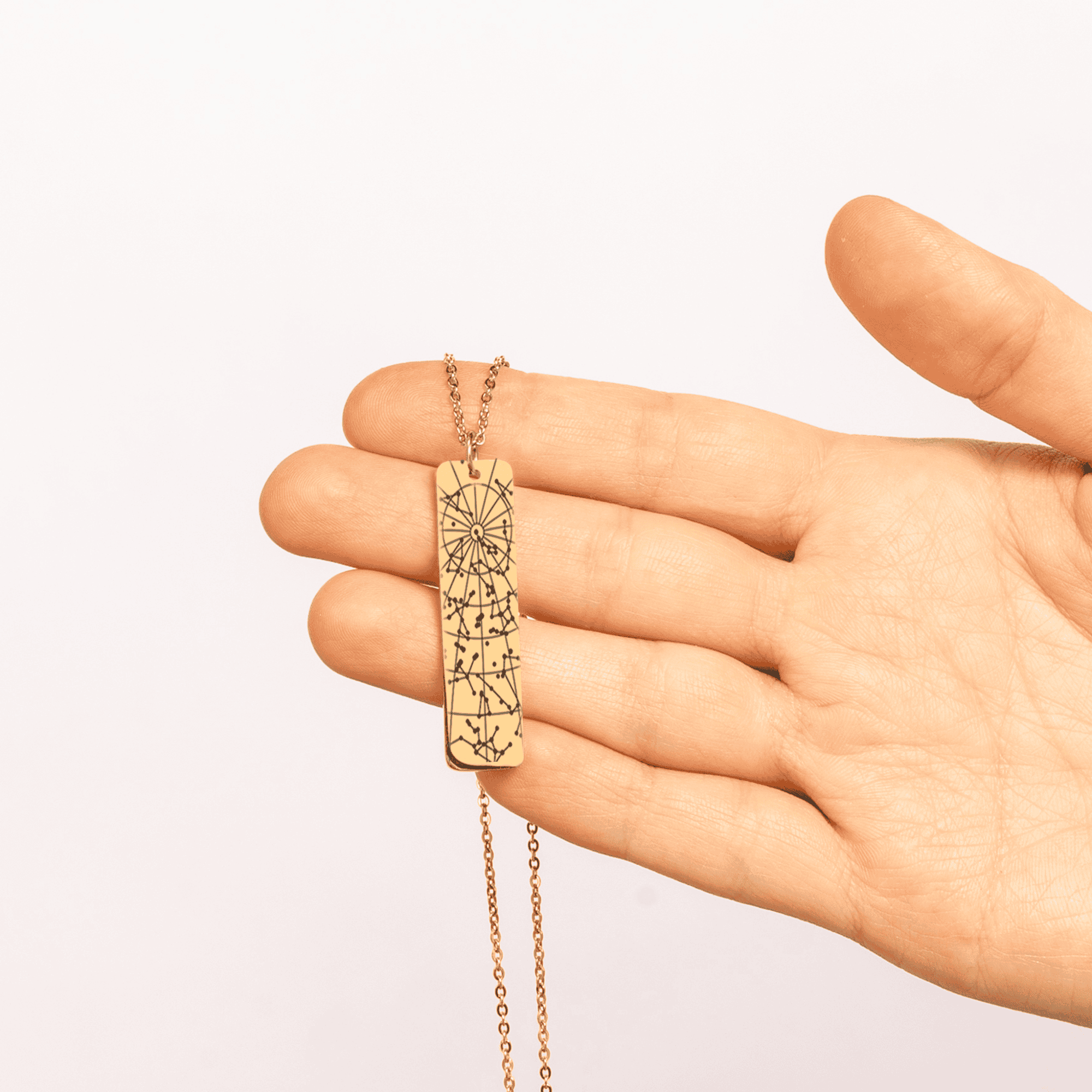 StarMap Vertical Bar Necklace