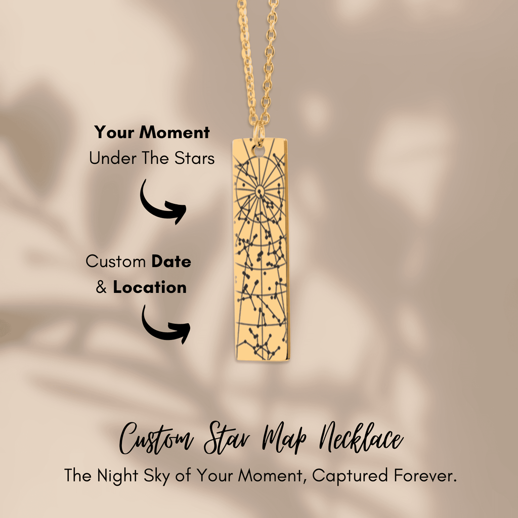 StarMap Vertical Bar Necklace